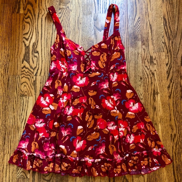 Free People 'Lattice Lovers' Slip Dress Medium - Picture 4 of 7